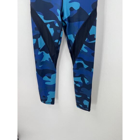 ZYIA Blue Camo Mesh Leggings Size 4 - Picture 4 of 8